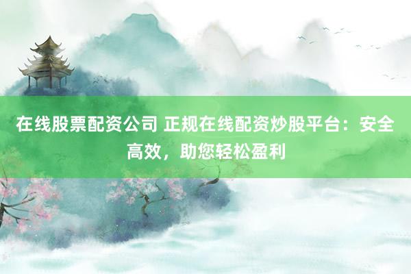 在线股票配资公司 正规在线配资炒股平台：安全高效，助您轻松盈利