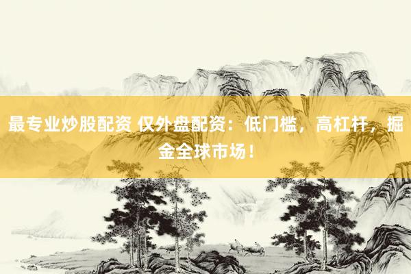 最专业炒股配资 仅外盘配资：低门槛，高杠杆，掘金全球市场！