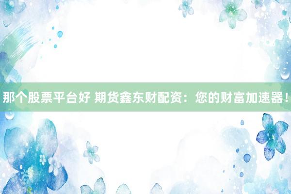 那个股票平台好 期货鑫东财配资:您的财富加速器!