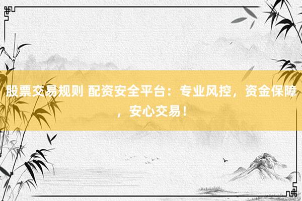 股票交易规则 配资安全平台：专业风控，资金保障，安心交易！