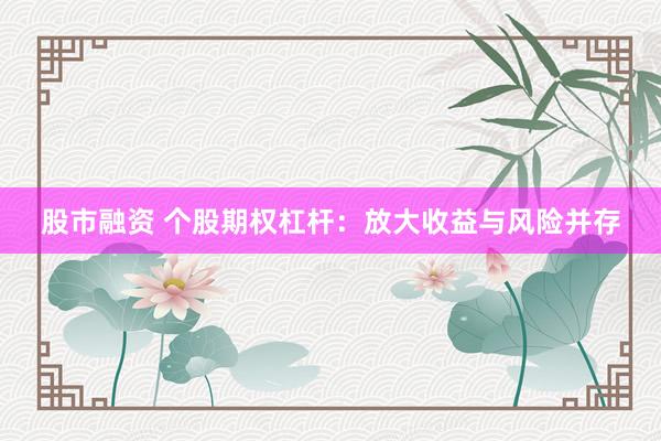 股市融资 个股期权杠杆：放大收益与风险并存